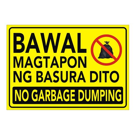 bawal magtapon signage|PVC SIGNAGE .